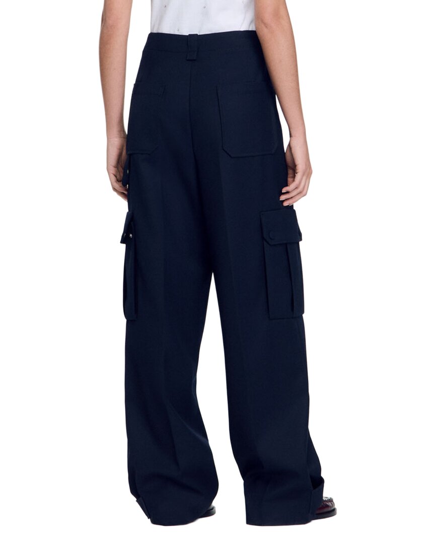 Sandro Sandro Basic Wide Leg Trouser
