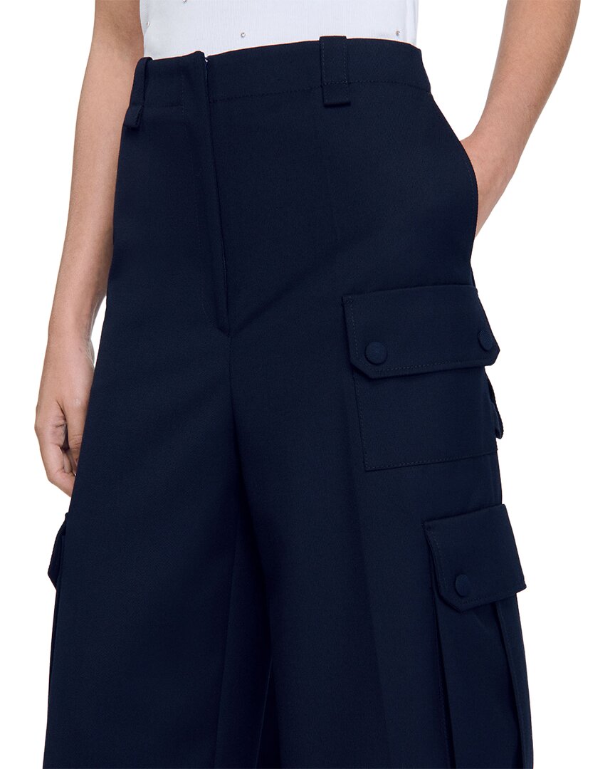 Sandro Sandro Basic Wide Leg Trouser