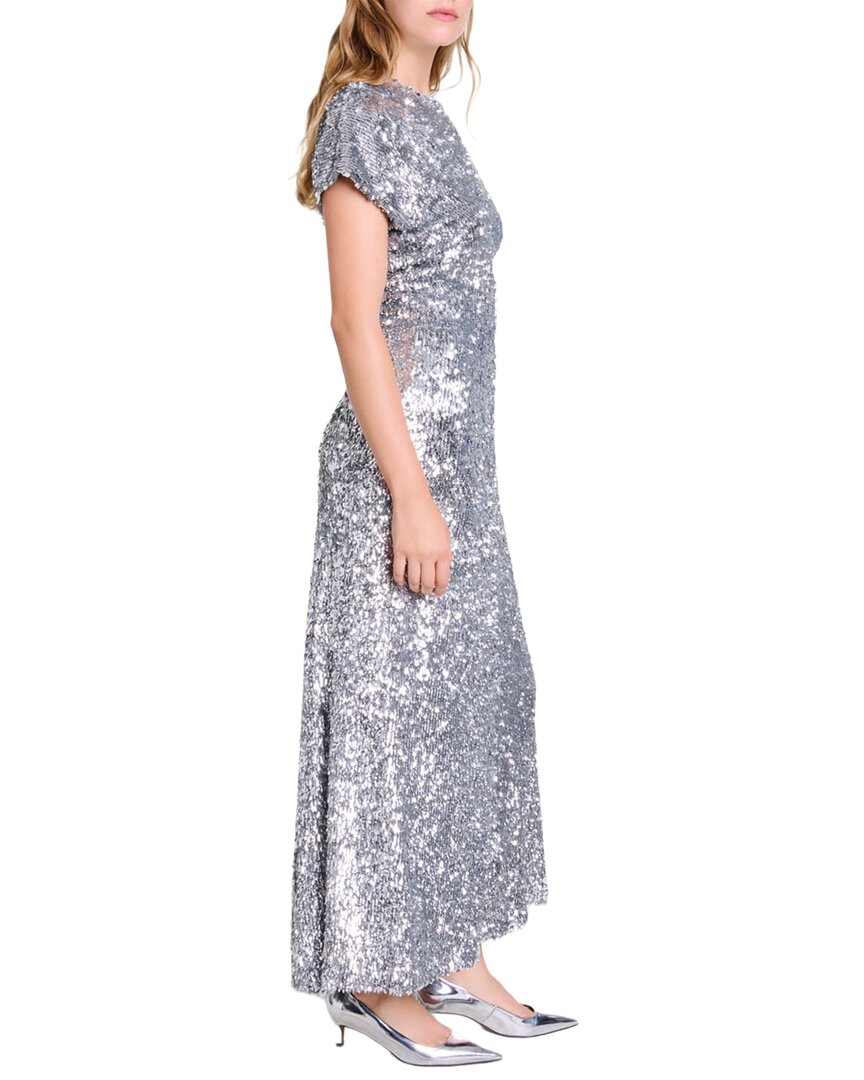 Maje Woven Sequin Dress