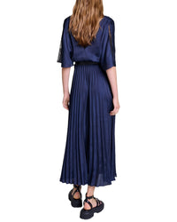 Maje Blue Woven Dress