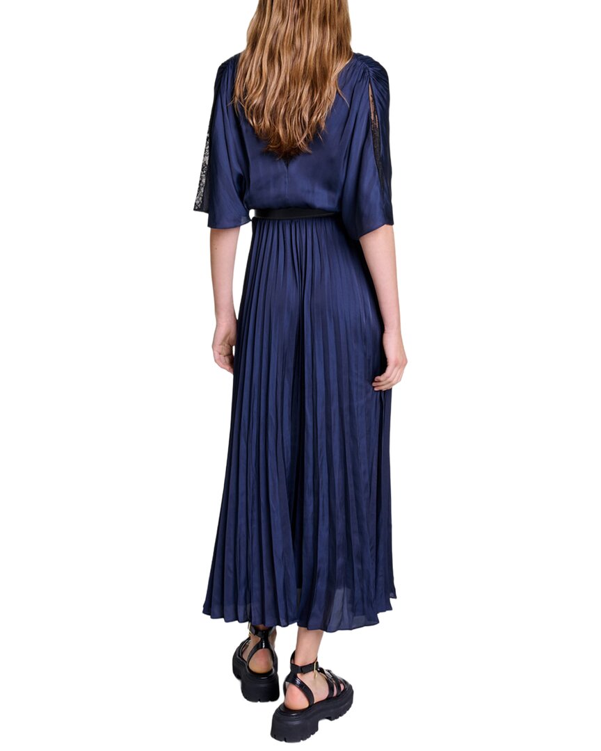 Maje Blue Woven Dress