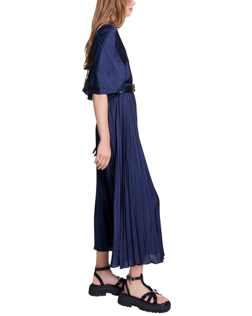 Maje Blue Woven Dress