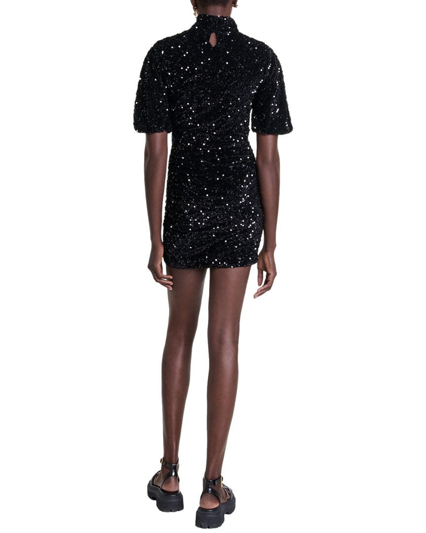 Maje Black Sequin Dress