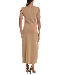 Oscar De La Renta Foxgloves Embroidered Dress