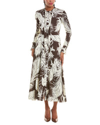 Oscar De La Renta Feather Jersey Dress