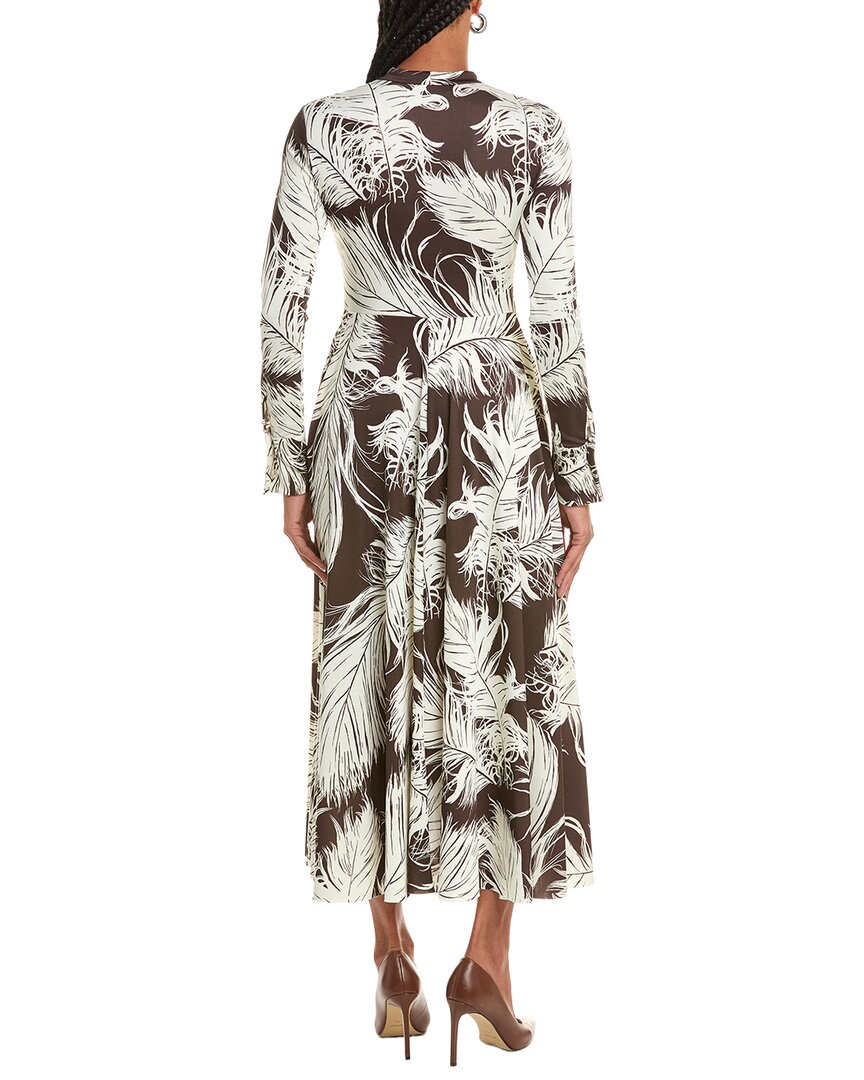 Oscar De La Renta Feather Jersey Dress