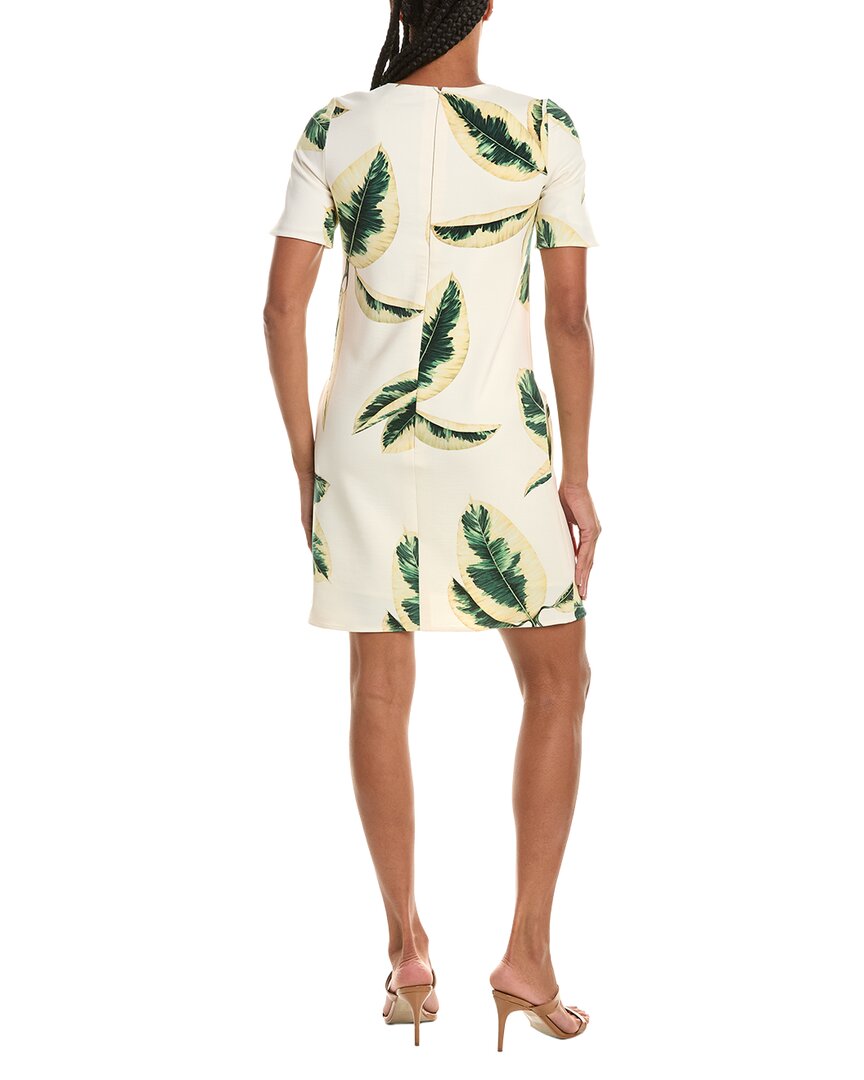 Oscar De La Renta Ficus Wool-Bend Mini Dress