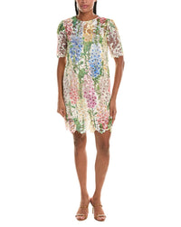 Oscar De La Renta Foxglove Guipure Dress