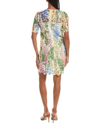 Oscar De La Renta Foxglove Guipure Dress