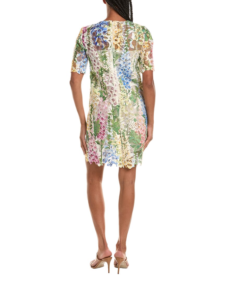 Oscar De La Renta Foxglove Guipure Dress