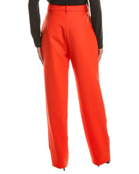 Oscar De La Renta Double Face Stretch Wool-Blend Pant