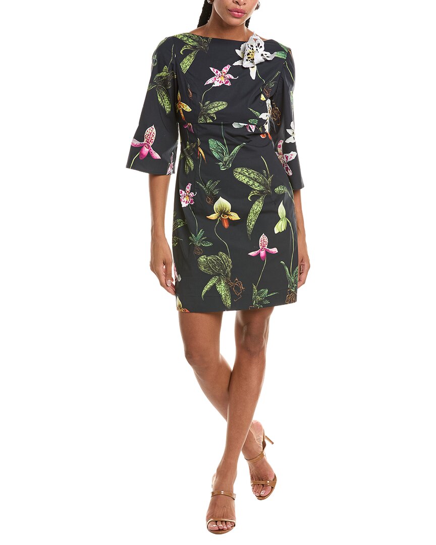 Oscar De La Renta Floral Mini Dress