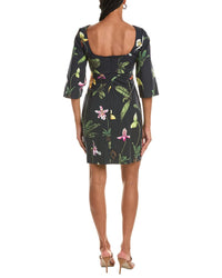 Oscar De La Renta Floral Mini Dress