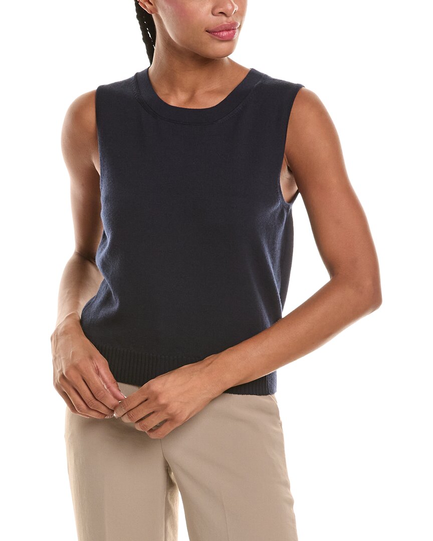 Oscar De La Renta Wool Knit Tank Top