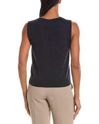 Oscar De La Renta Wool Knit Tank Top