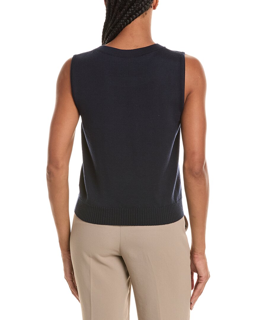 Oscar De La Renta Wool Knit Tank Top