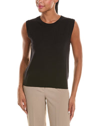 Oscar De La Renta Wool Knit Tank Top