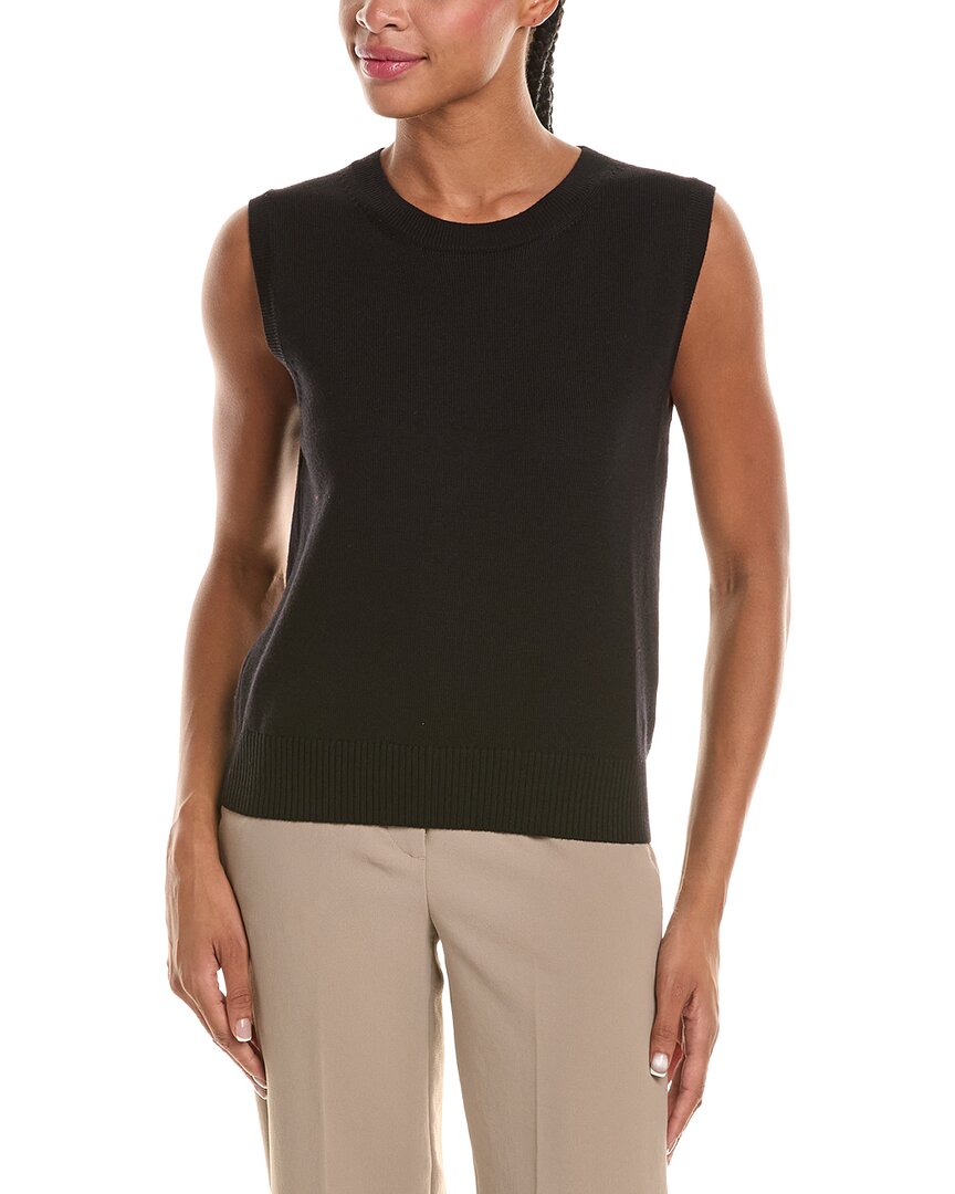 Oscar De La Renta Wool Knit Tank Top