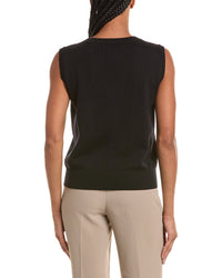 Oscar De La Renta Wool Knit Tank Top