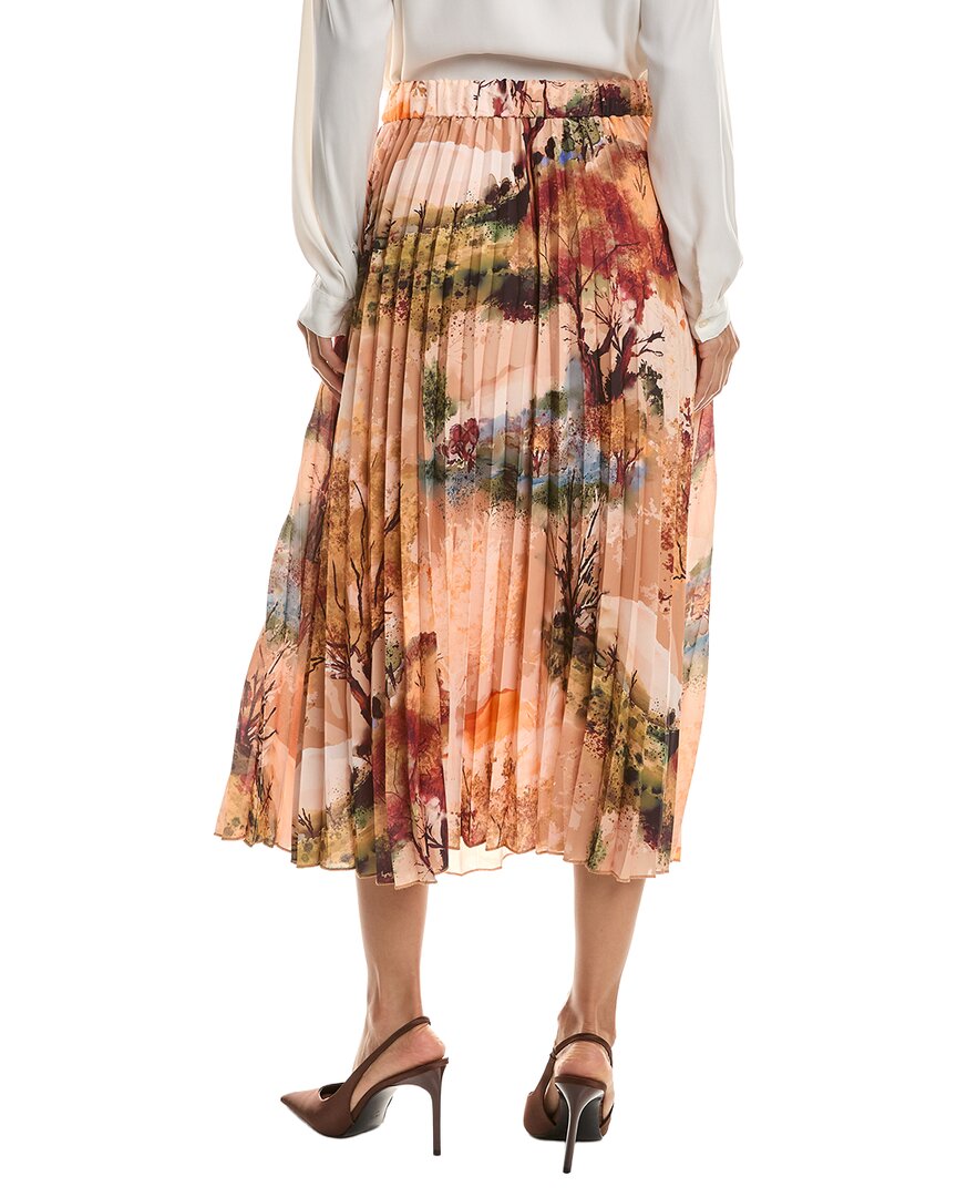 T Tahari Pull On Pleated Skirt