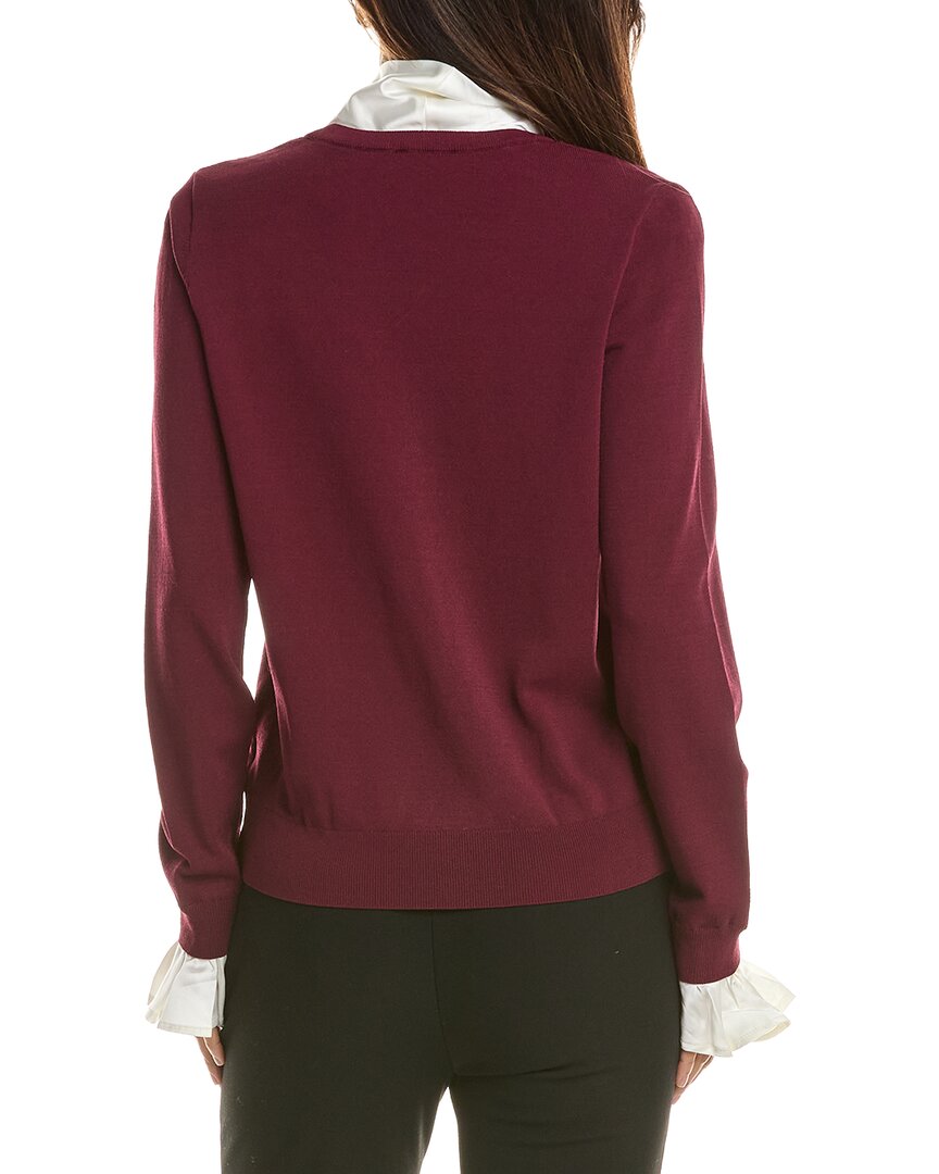 T Tahari Tie Front Scarf Pullover
