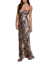 L’Agence Sayla Bias Cut Silk Maxi Dress