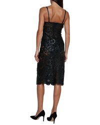 L’Agence Kazuko Lasercut Midi Dress