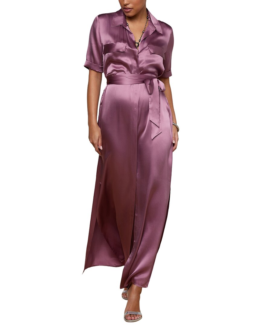 L’Agence Klement Cargo Pocket Silk Dress