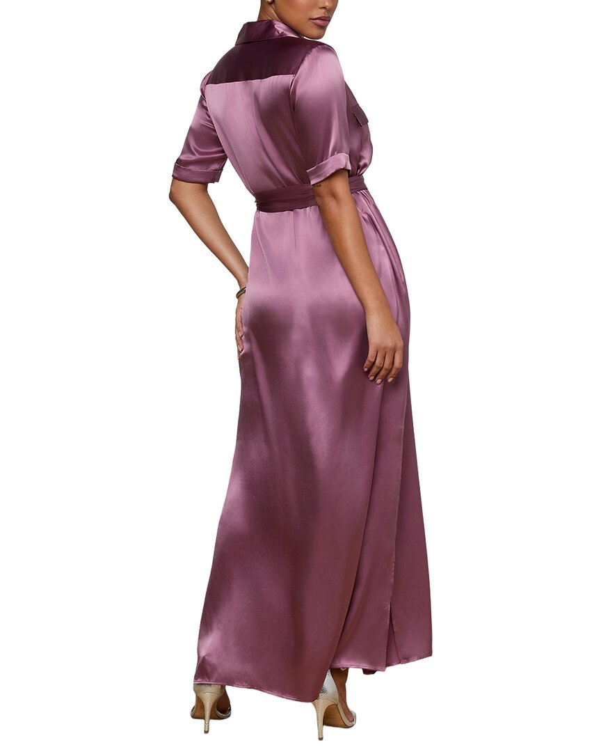 L’Agence Klement Cargo Pocket Silk Dress