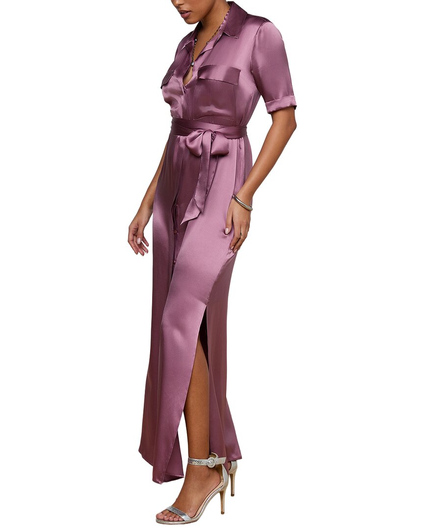 L’Agence Klement Cargo Pocket Silk Dress