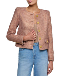 L’Agence Zell Collarless Jacket