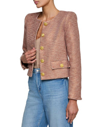 L’Agence Zell Collarless Jacket