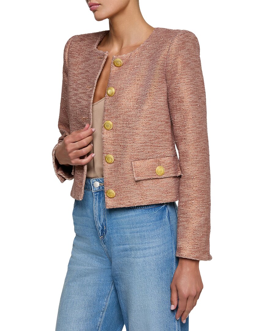 L’Agence Zell Collarless Jacket