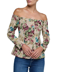L’Agence Alice Off Shoulder Blazer