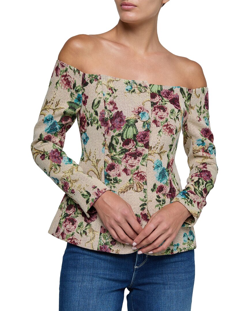 L’Agence Alice Off Shoulder Blazer
