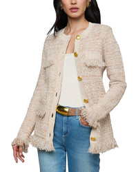 L’Agence Kastoria Fringe Trim Cardigan