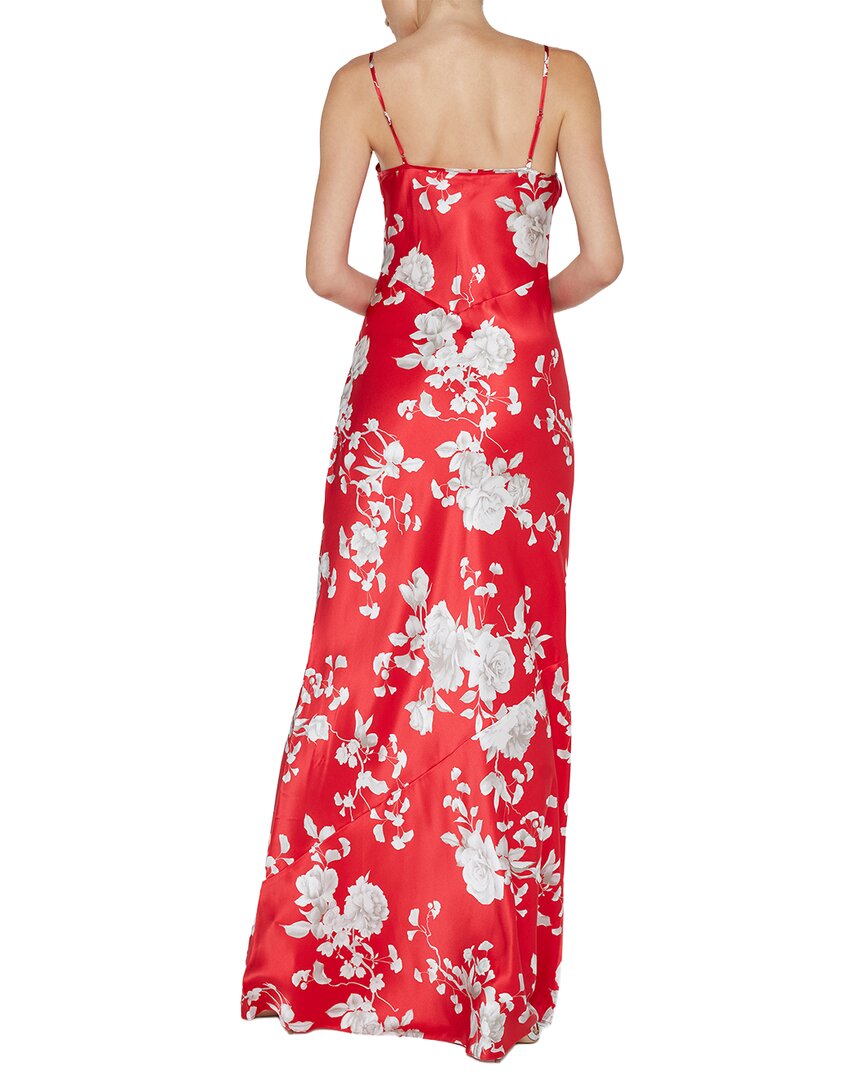 L’Agence Charmaine U Neck Silk Gown