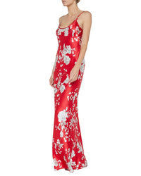 L’Agence Charmaine U Neck Silk Gown