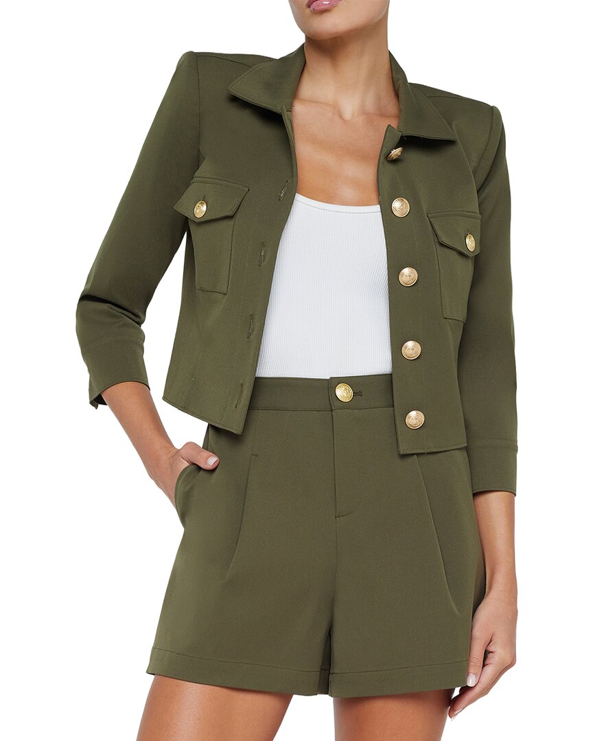 L’Agence Kumi Cropped Fitted Jacket