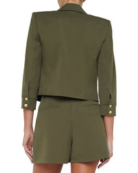 L’Agence Kumi Cropped Fitted Jacket