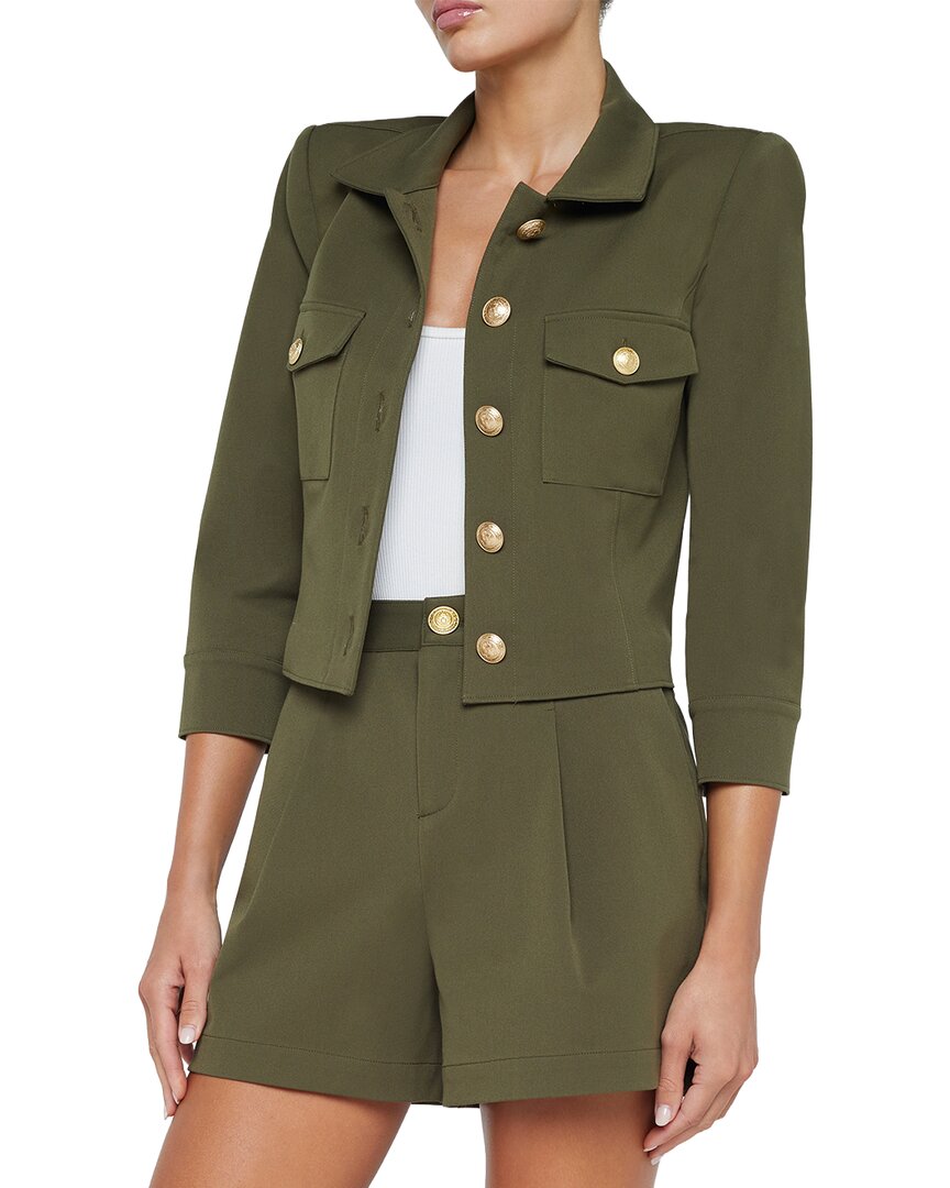 L’Agence Kumi Cropped Fitted Jacket