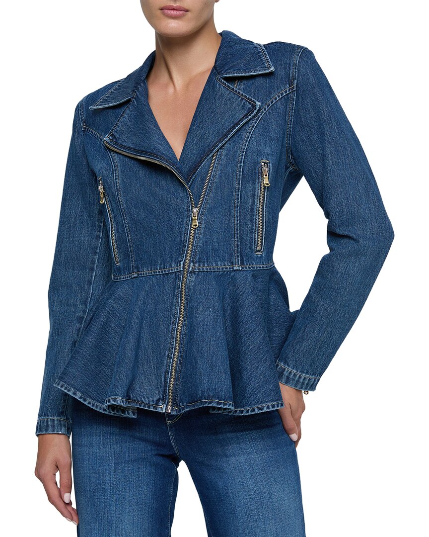 L’Agence Moxie Peplum Biker Jacket