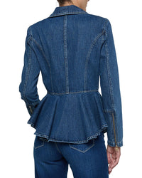 L’Agence Moxie Peplum Biker Jacket
