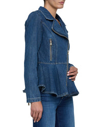L’Agence Moxie Peplum Biker Jacket