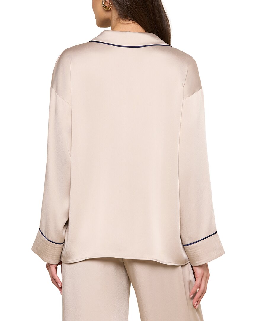 L’Agence Mara Lapel Relaxed Blouse