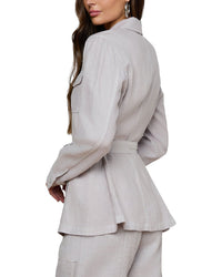 L’Agence Samaya Linen Safari Jacket