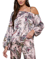 L’Agence Asami Chain One Shoulder Blouse