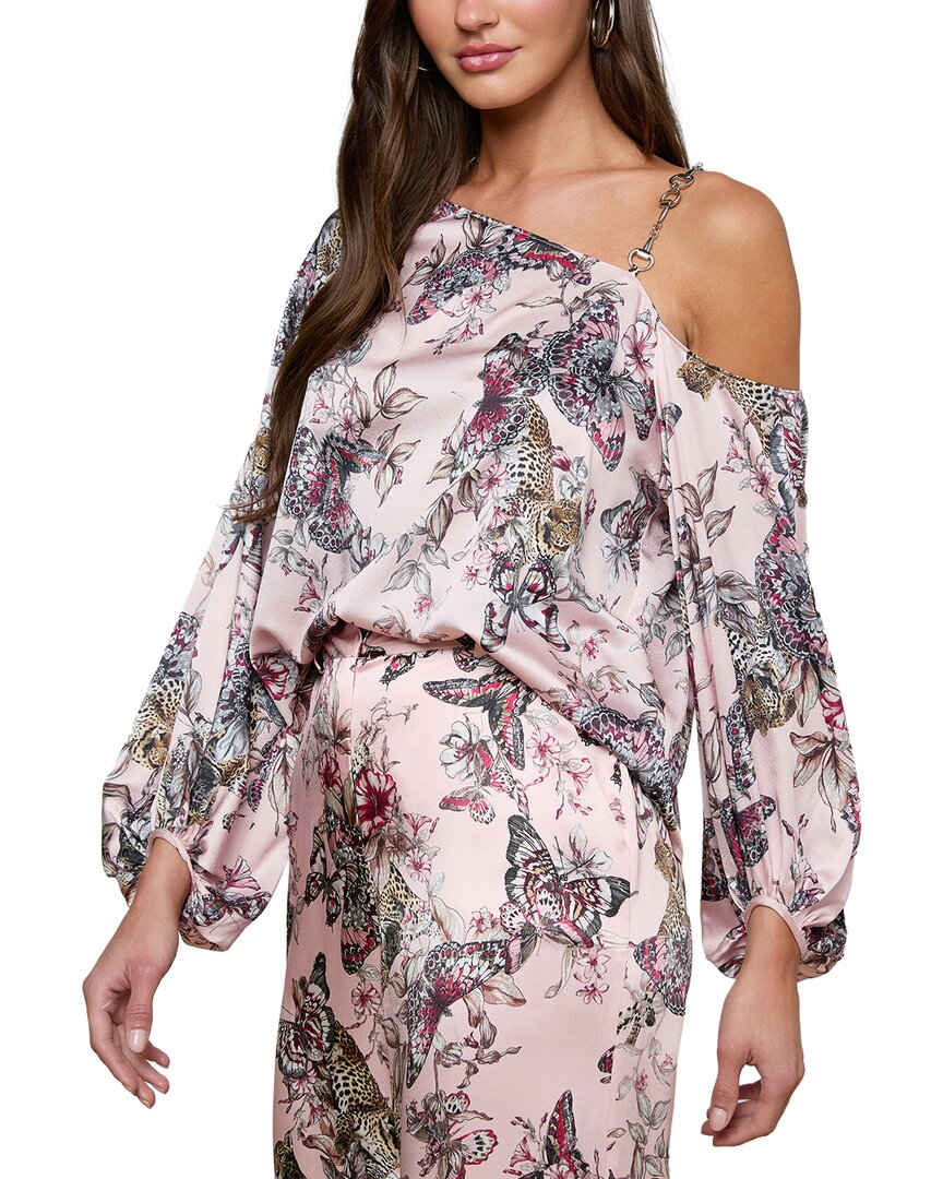 L’Agence Asami Chain One Shoulder Blouse