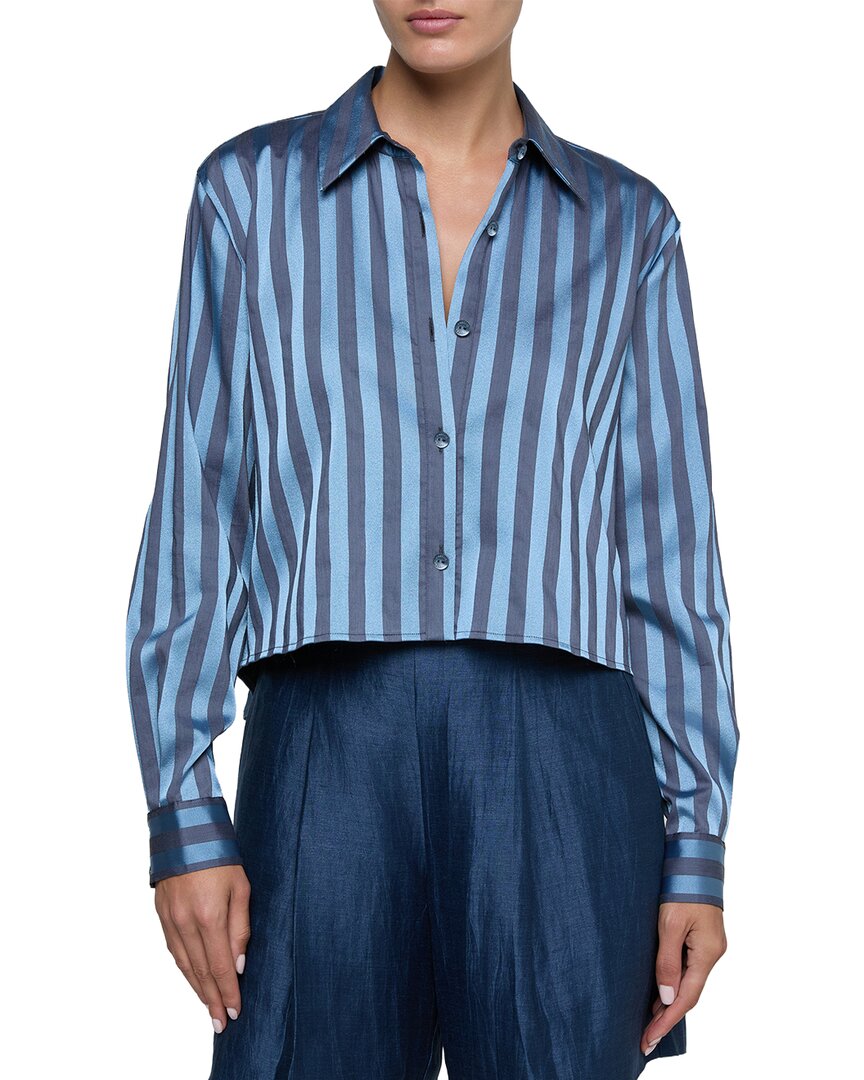 L’Agence Cosette Crop Hi Low Shirt