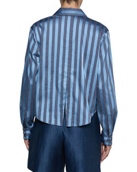 L’Agence Cosette Crop Hi Low Shirt